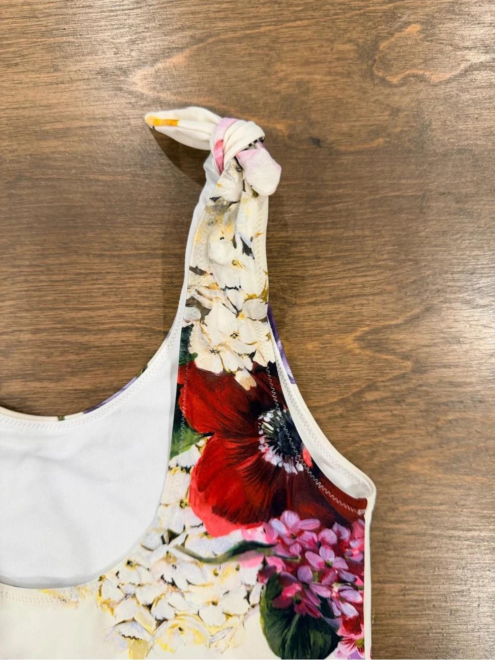 NWT Dolce & Gabbana Kids Floral Hydrangea Print Swimsuit Size 9/10